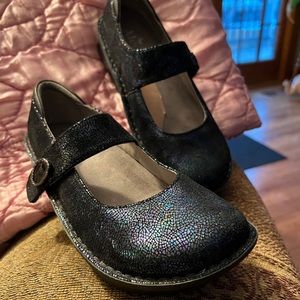 Algeria Paloma Pal-182, leather, dark navy shoes Mary Jane shoes, size 38